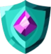 Escudo com um diamante no meio Escudo com um diamante no meio