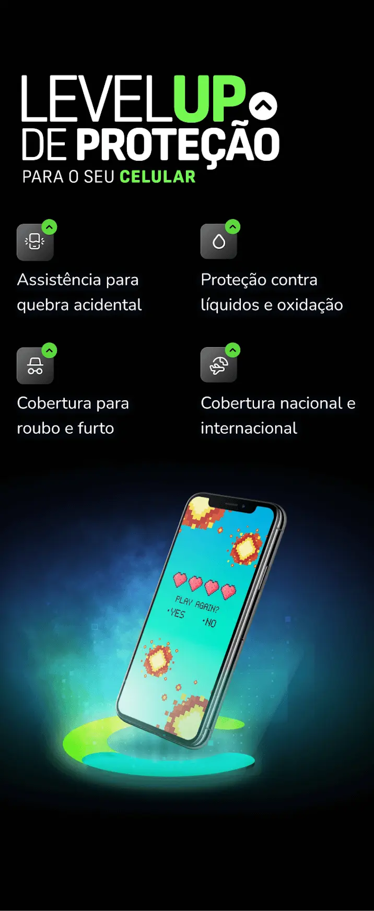Celular executando um jogo Celular executando um jogo